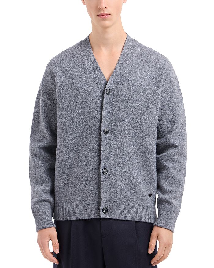 

Флисовая кардиган Emporio Armani, серый