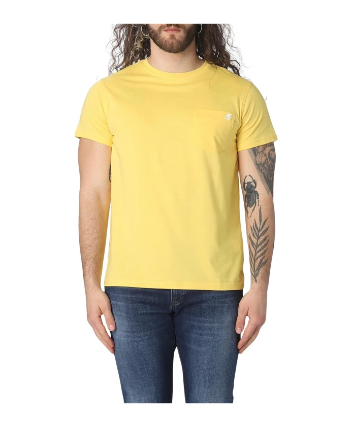 

Футболка с коротким рукавом и карманом K-Way, желтый