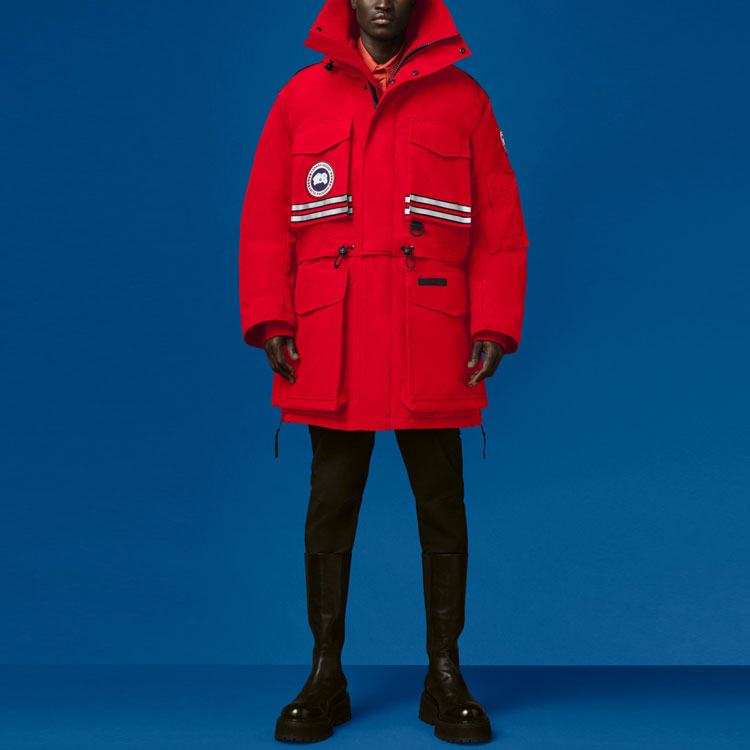 X ANGEL CHEN SS21 Пуховик Зимний Мужской Богатство Canada Goose, красный — фото 4