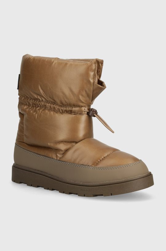 Женские зимние ботинки Gant Sannly текстильные на кулиске, коричневый