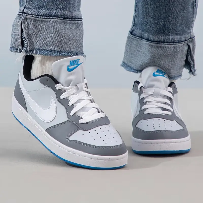 Nike Court Borough Low Recraft 'Platinum Cool Grey Photo Blue' GS Белый Серый — фото 2