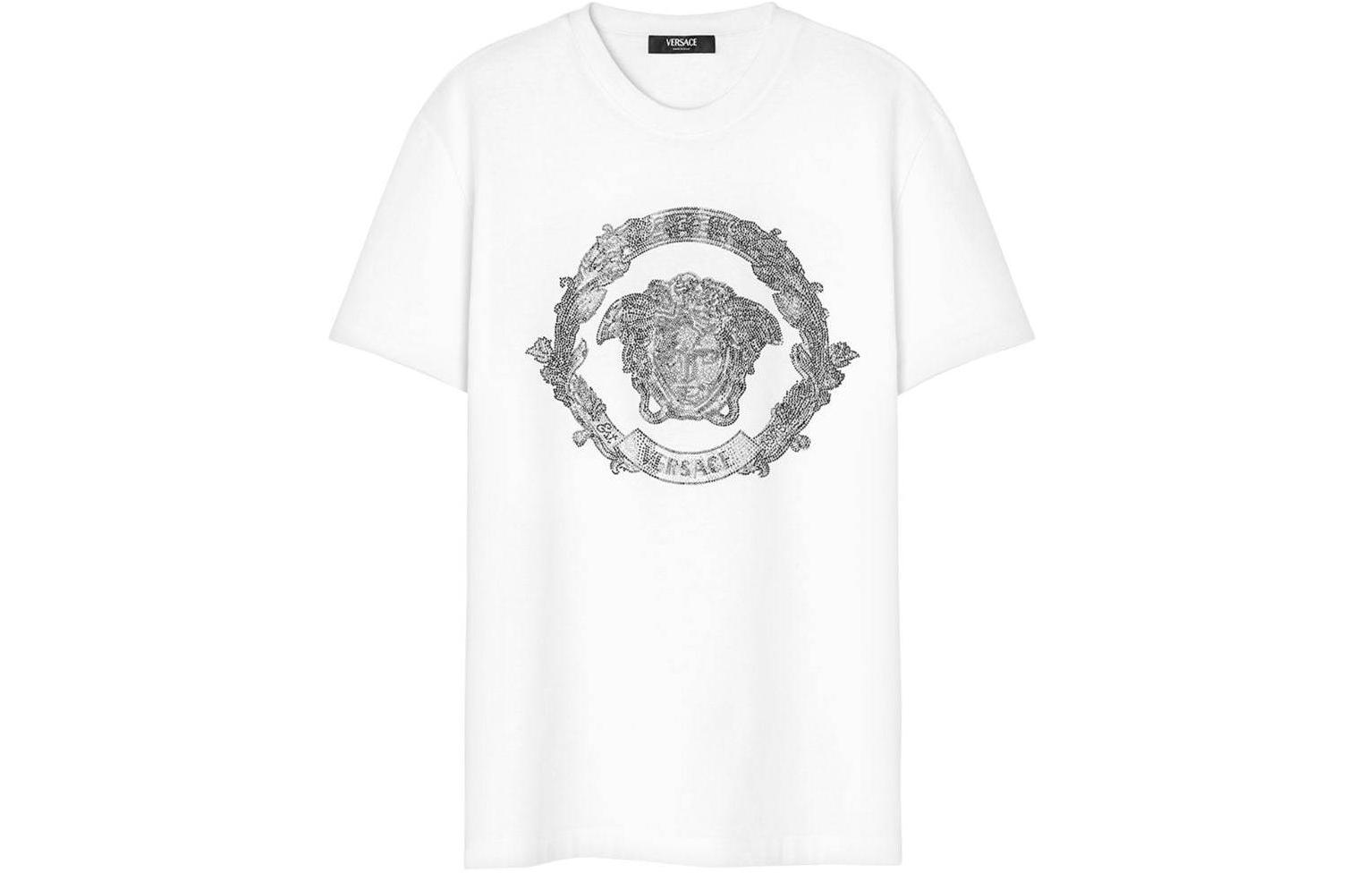 Футболка Medusa Head Cotton VERSACE, белая — фото 2