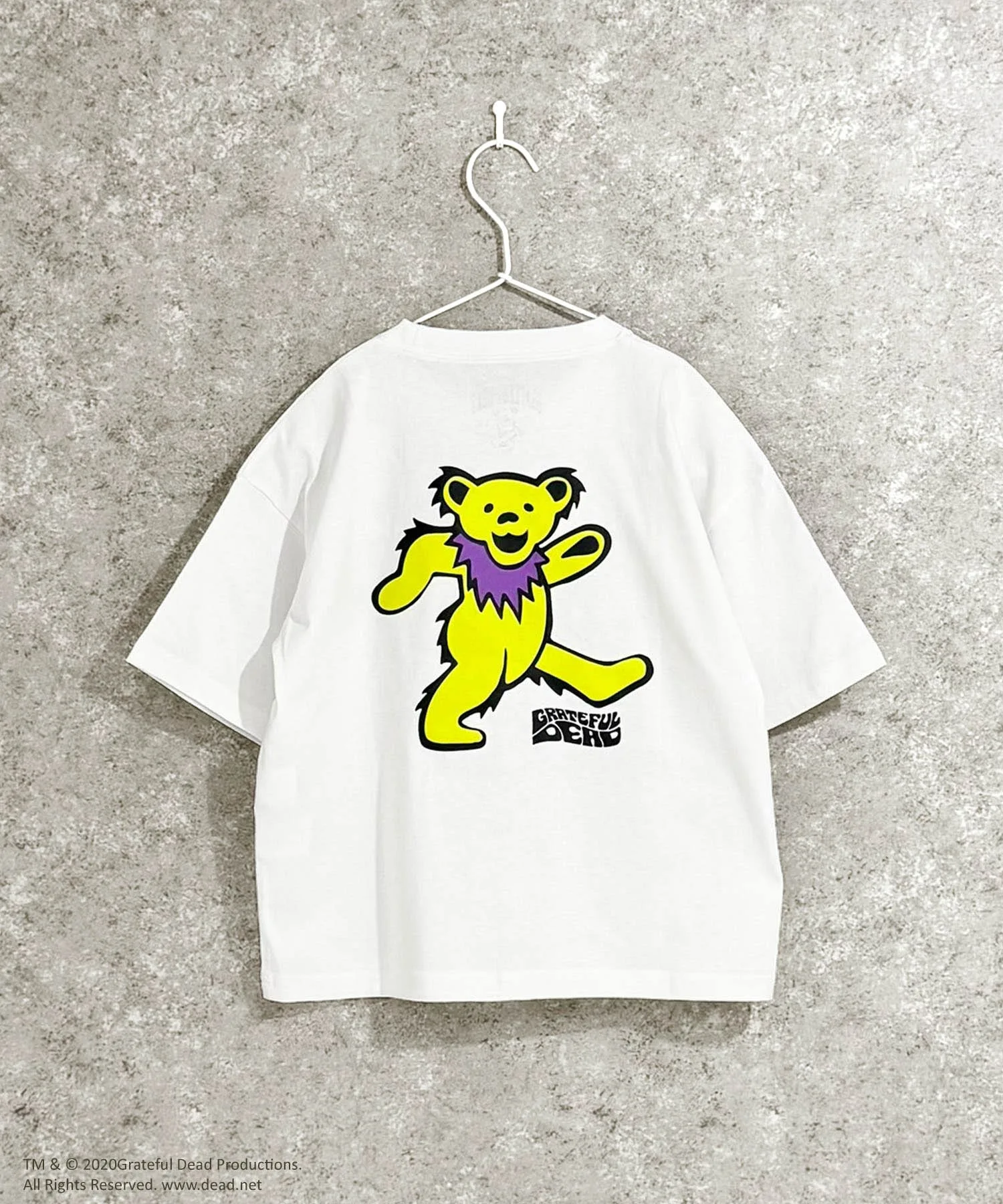 Детская футболка Grateful Dead с принтом Dancing Bear чёрная