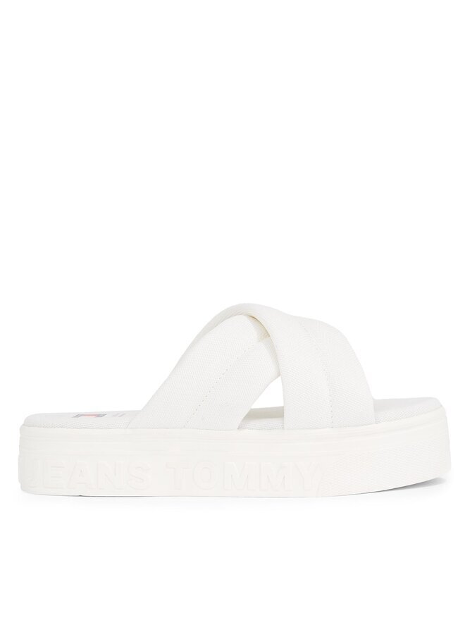 

Шлепанцы Tommy Jeans Tjw Lettering Flatform Sandal, экрю