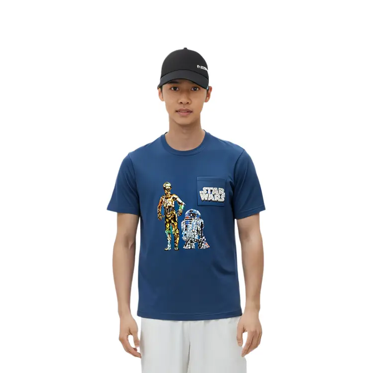 Футболка унисекс Lake Blue Uniqlo, цвет Lake Blue — фото 4