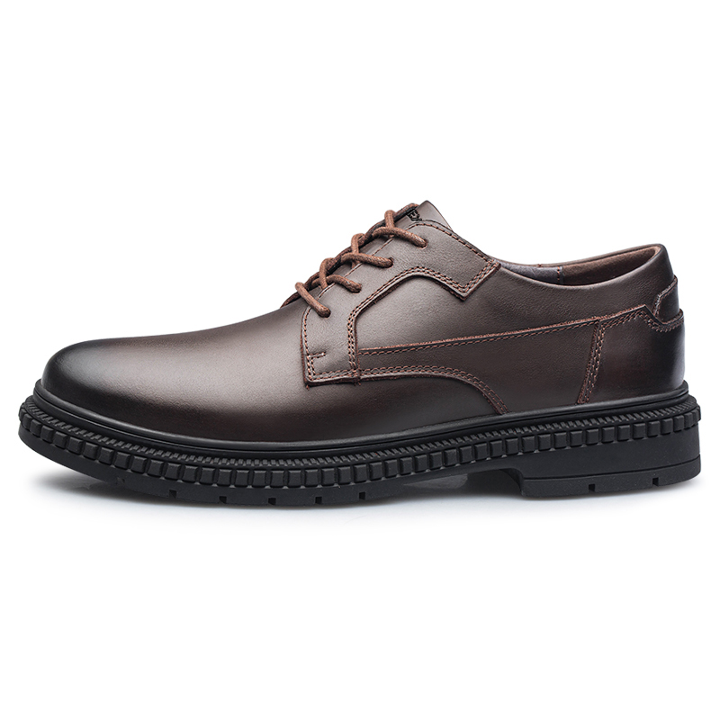 

LEXON Мужские повседневные туфли мужские низкие тёмно-коричневые, цвет Dark Brown