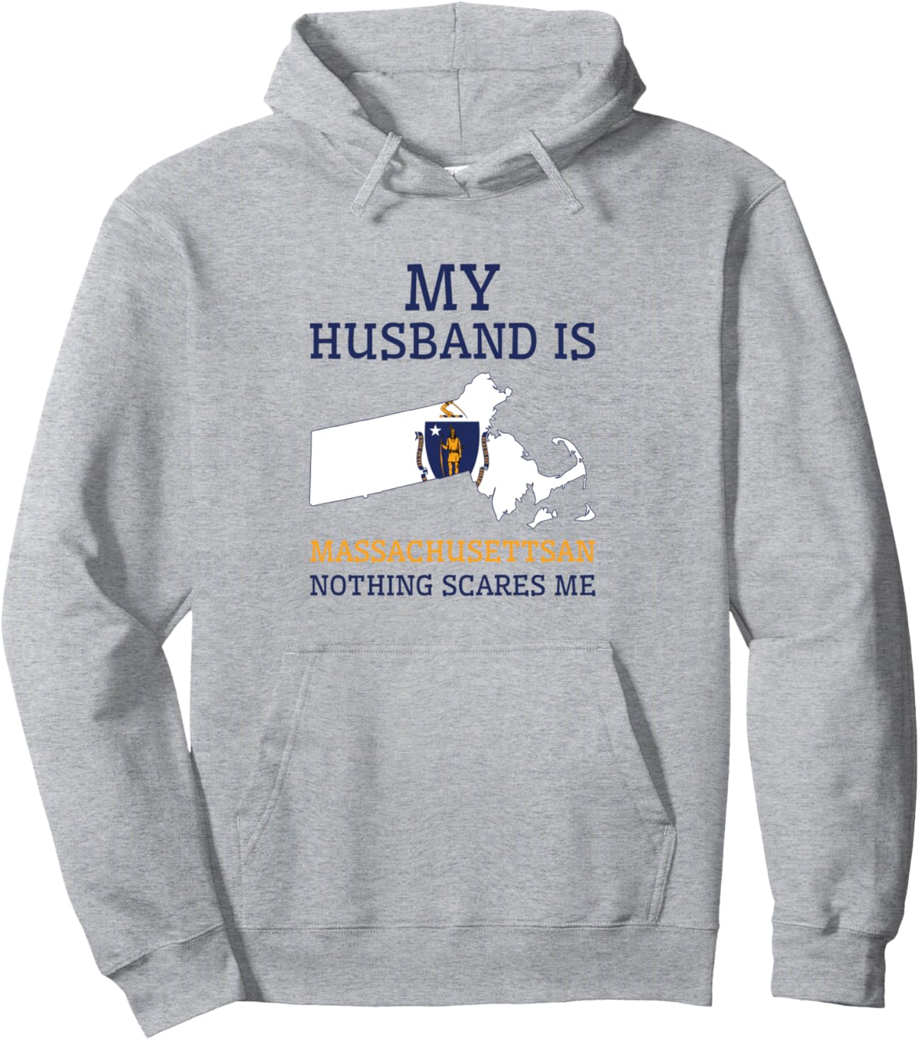 

Меня ничего не пугает - Толстовка Massachusetts Huband Hoodie, серая Wedding & Married With Massachusettsan, Серый, Меня ничего не пугает - Толстовка Massachusetts Huband Hoodie, серая Wedding & Married With Massachusettsan