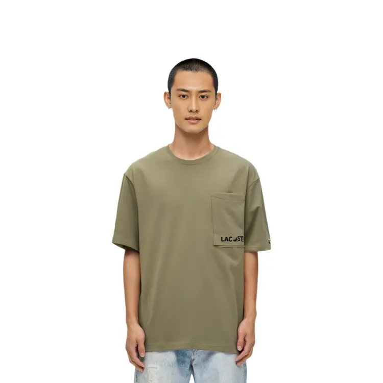 LACOSTE Мужская футболка, цвет Camel — фото 3