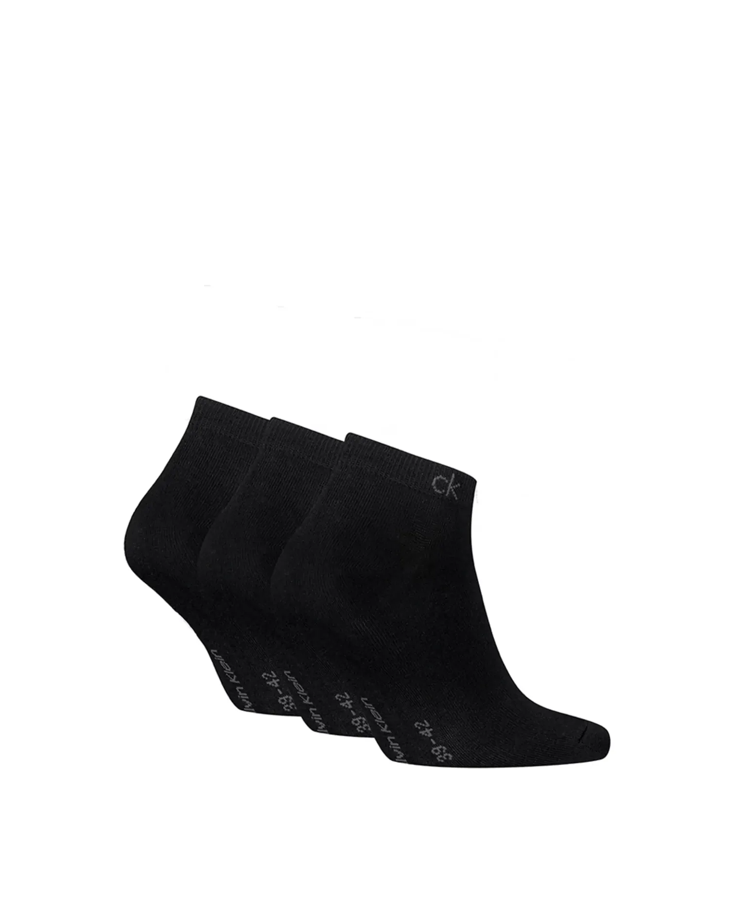 Мужские короткие носки Calvin Klein (упаковка из 3 штук), черный