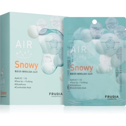 

Frudia Маска-пленка Air Snowy Sheet Mask - 10X25 мл - для выравнивания тона кожи