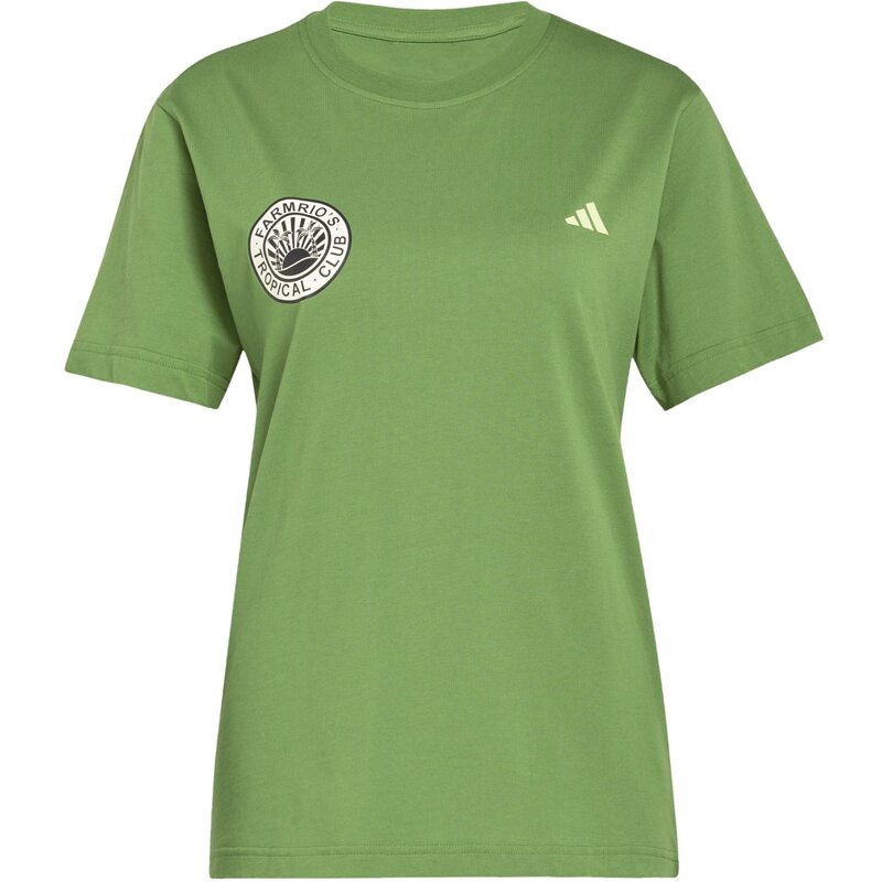 

Футболка с графикой Farm Rio Adidas, цвет cregrn