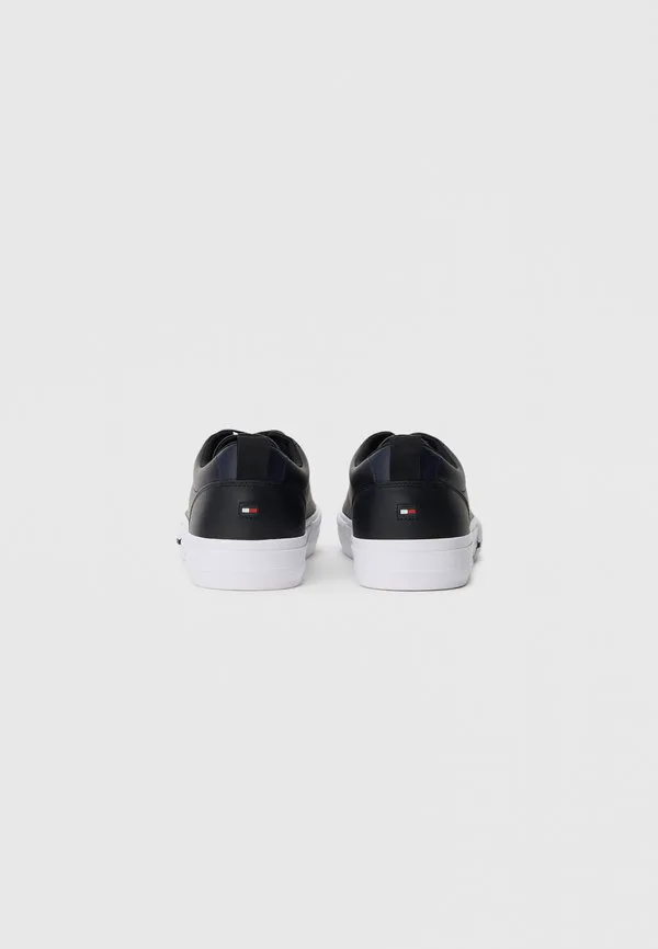 Контрастная подошва, тисненая кожа, кроссовки Tommy Hilfiger, Black — фото 3