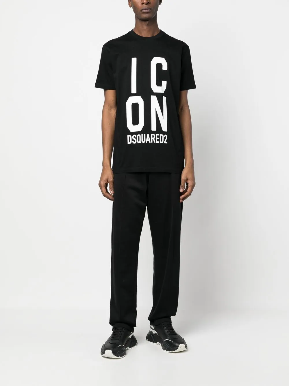Футболка с логотипом Icon DSQUARED2, черный — фото 2
