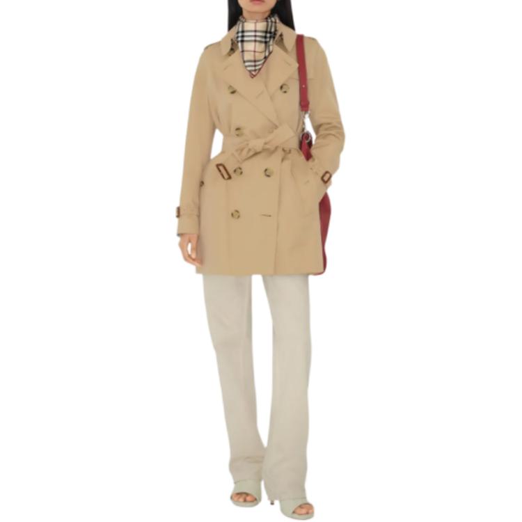 Тренчкоты Burberry, женские, лацканы хаки, весна/осень — фото 4