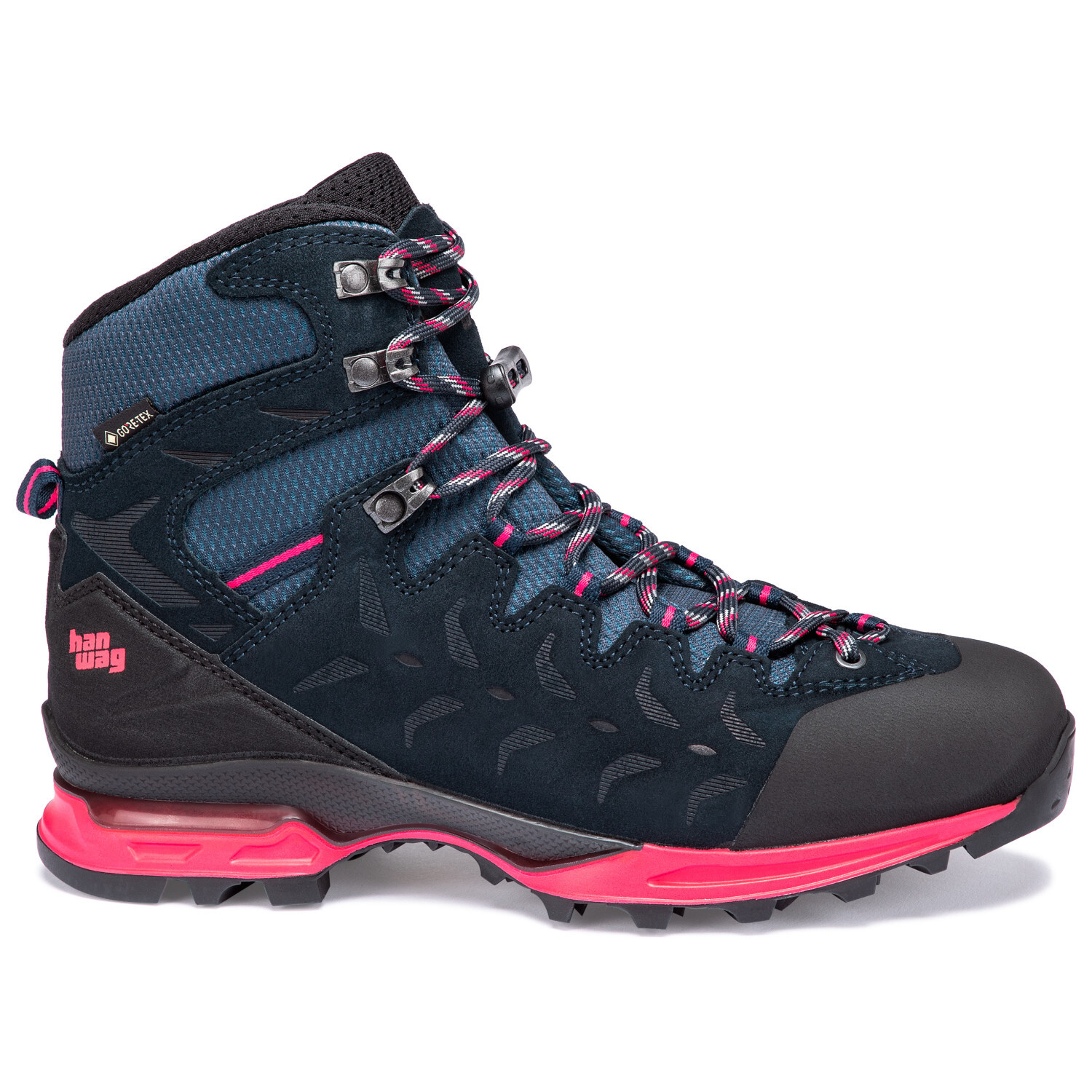

Ботинки для прогулки Hanwag Makra Trek Lady GTX, цвет Navy/Pink