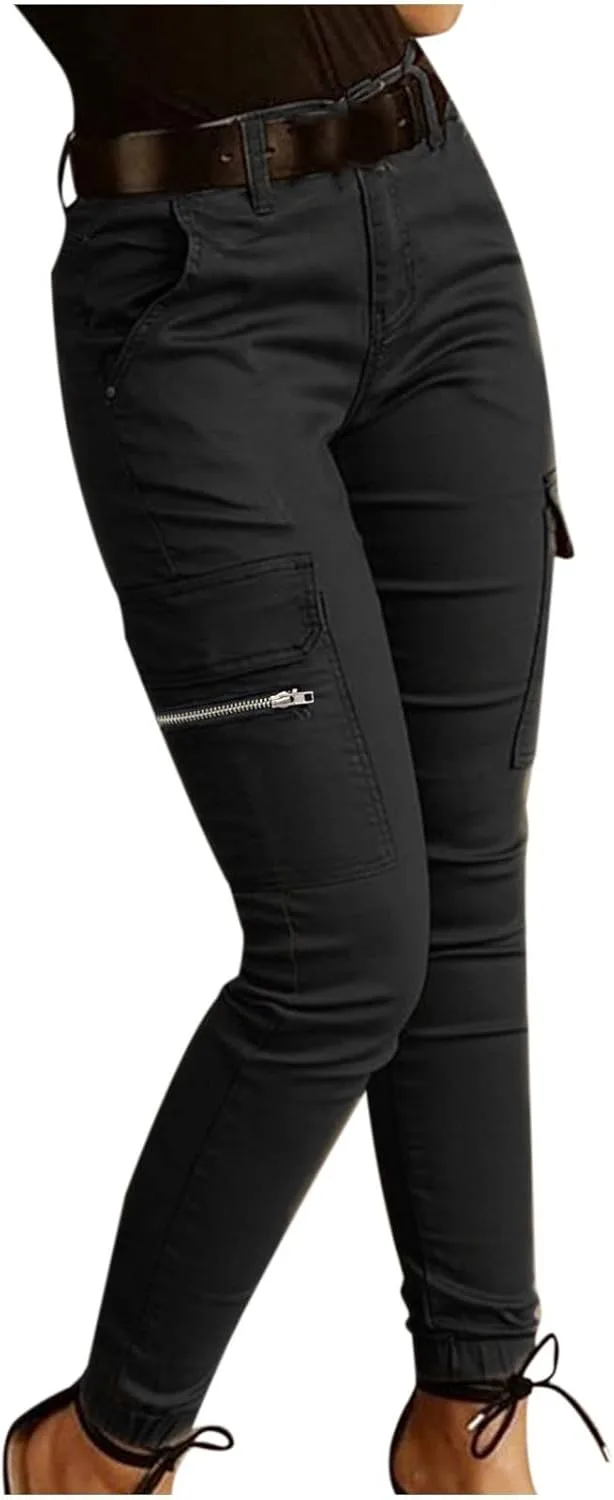 

Женские тактические карго с высокой талией и 6 карманами