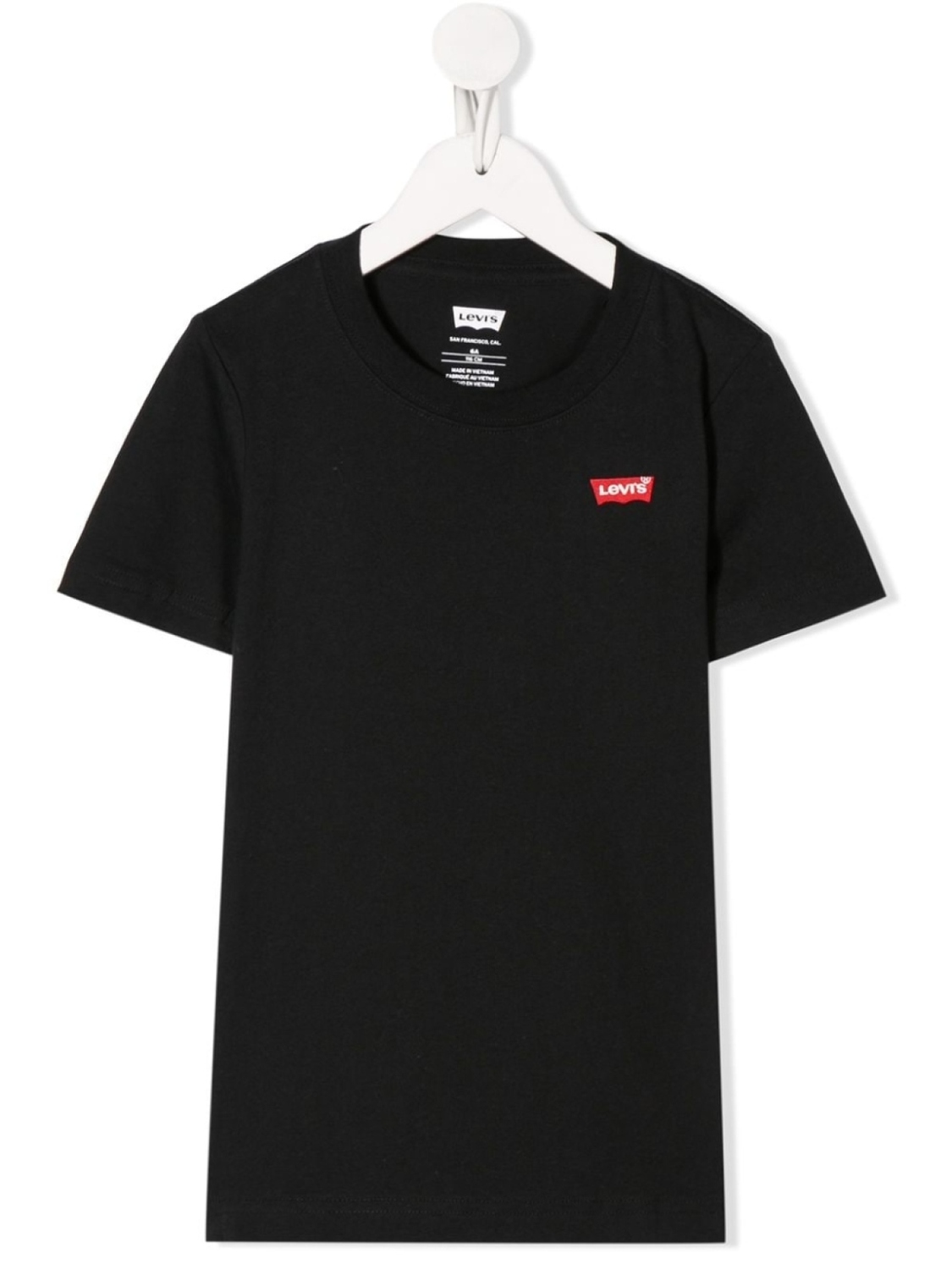 

Levi's Kids футболка с вышитым логотипом, черный
