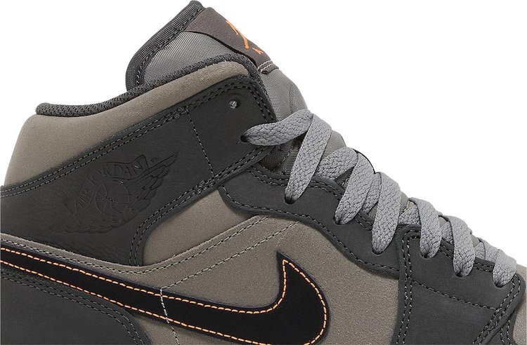 Кроссовки Air Jordan 1 Mid SE 'Night Stadium', серый — фото 2