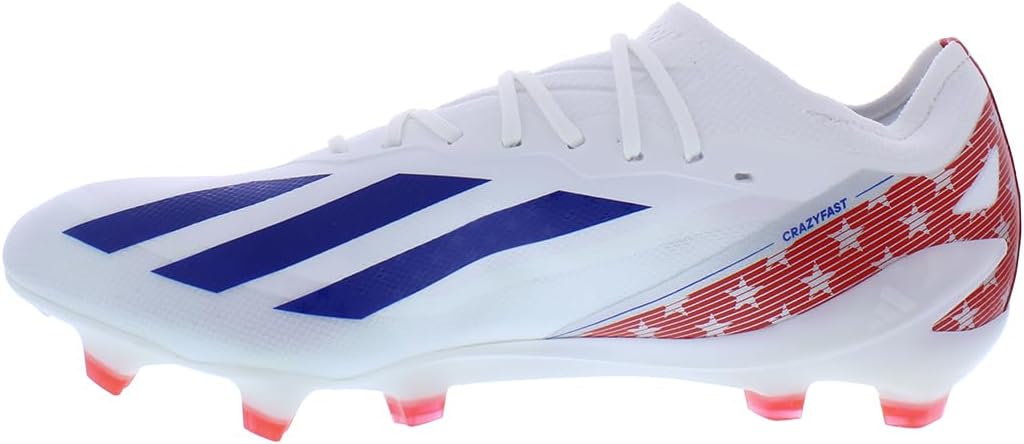 Кроссовки Adidas для взрослых унисекс X Crazyfast.2 для твердой поверхности, белый/красный/синий — фото 3