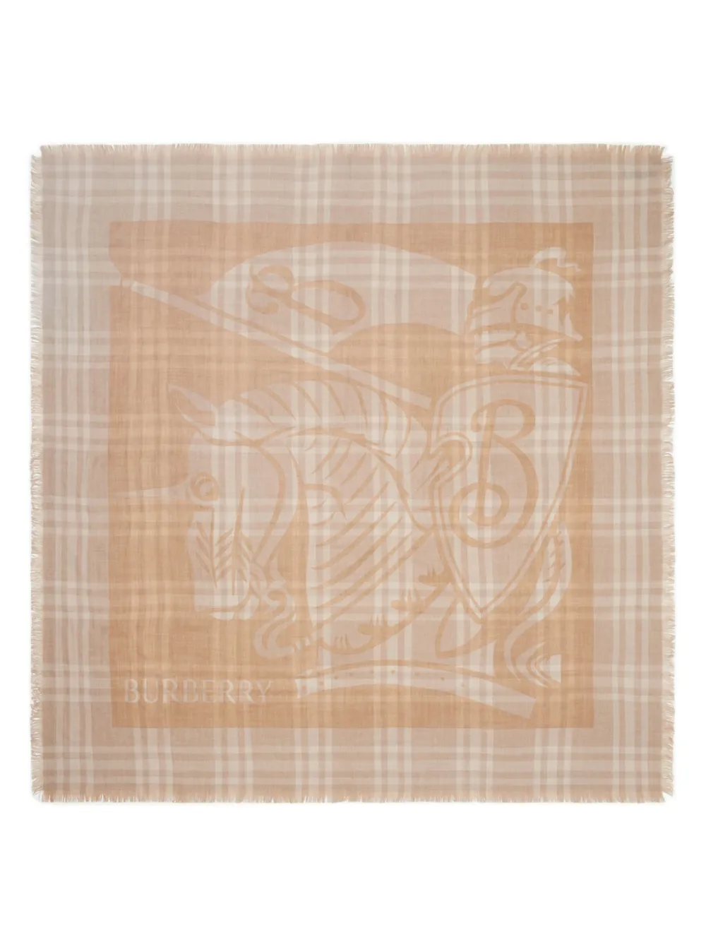 

Шарф в клетку EKD Check BURBERRY, нейтральный