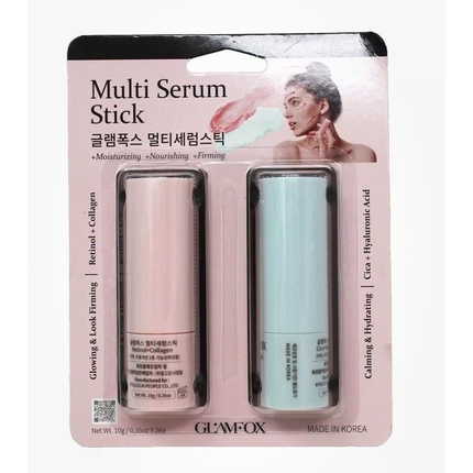 

Retinol Collagen Cica Hyaluronic Acid Multi Serum Stick Duo Moisturize Glamfox