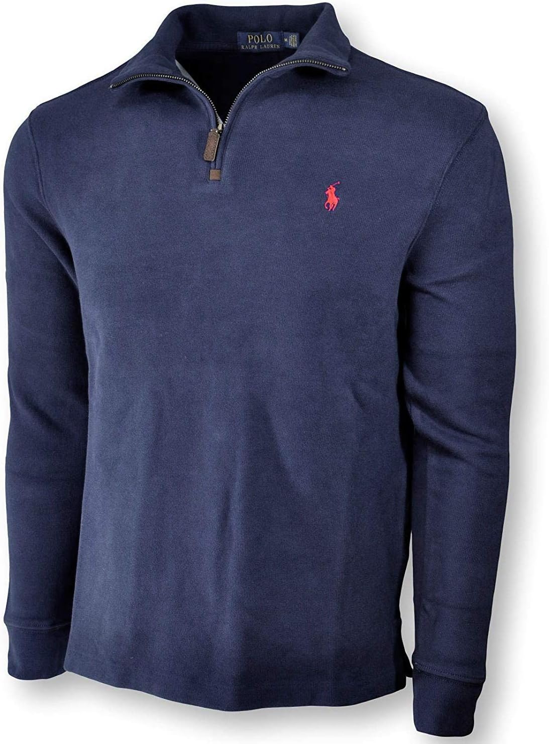 Толстовка с длинным рукавом и молнией на четверть, Polo Ralph Lauren, мужская, Navy — фото 2