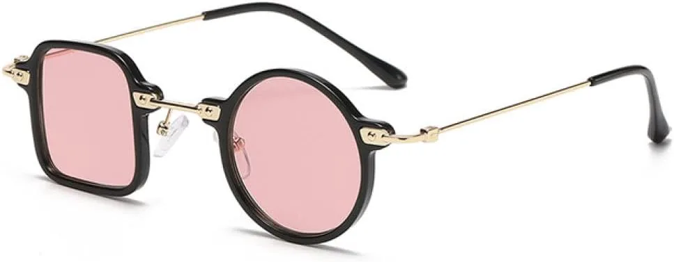 

Женские солнцезащитные очки, круглые солнцезащитные очки в стиле ретро, ​​мужские солнцезащитные очки с защитой от УФ-излучения UV400 LANGSER, Black Pink