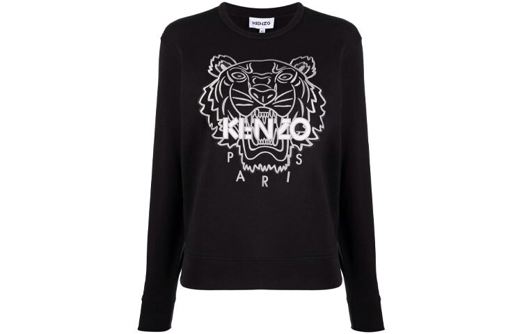 

Толстовка женская Kenzo с белым логотипом, черный