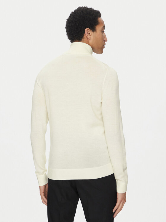 Водолазка slim fit Superior K10K110420 Calvin Klein, экрю — фото 3