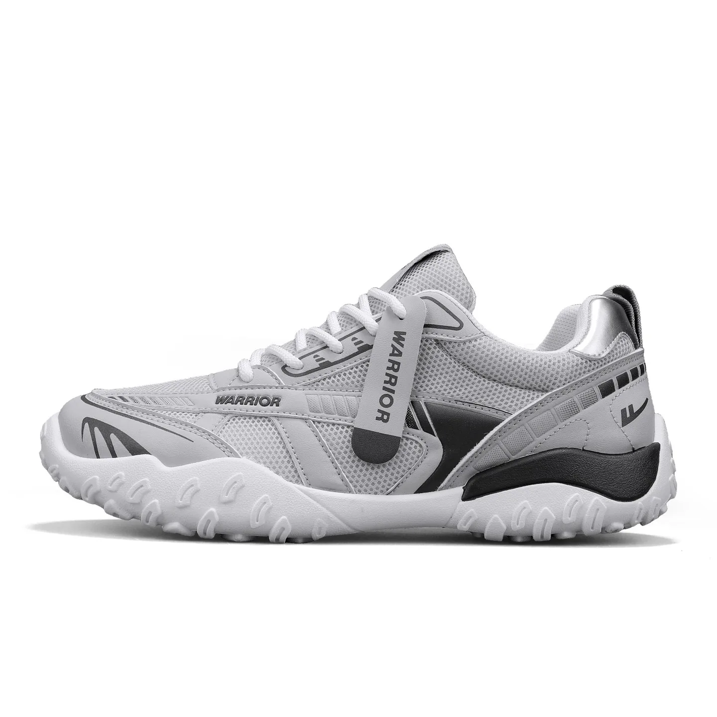 WARRIOR Повседневные мужские кроссовки low top серебристый/белый/темно-синий