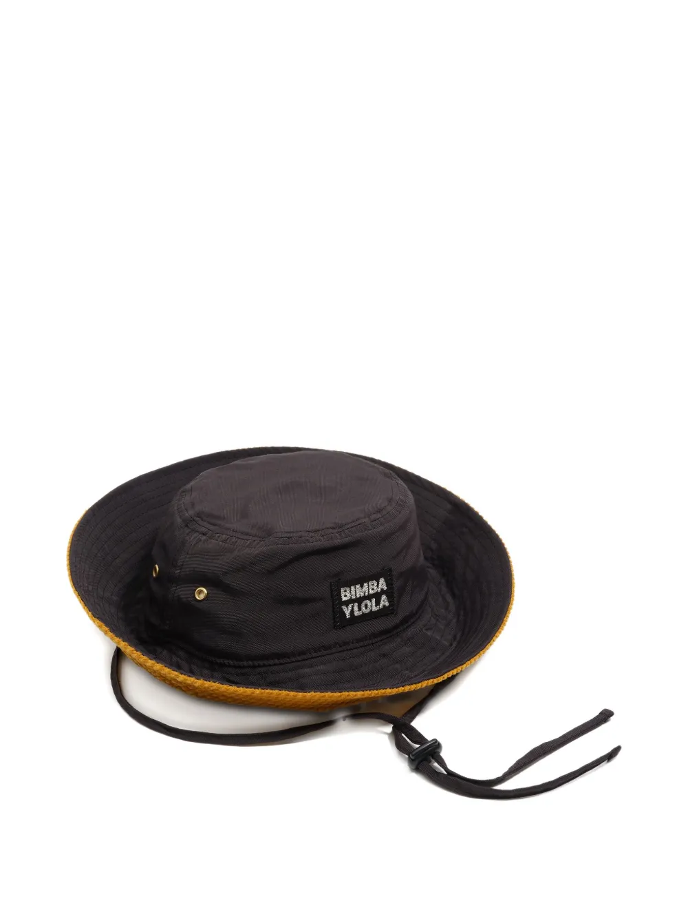 

Панама с нашивкой-логотипом и отделкой из вельвета Bimba y Lola, черный
