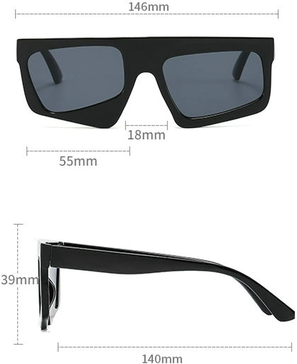 

Солнцезащитные очки COTIA Fashion неправильной квадратной формы «кошачий глаз» для женщин и мужчин, с оригинальным ретро-декором в виде многоугольных элементов, Blue