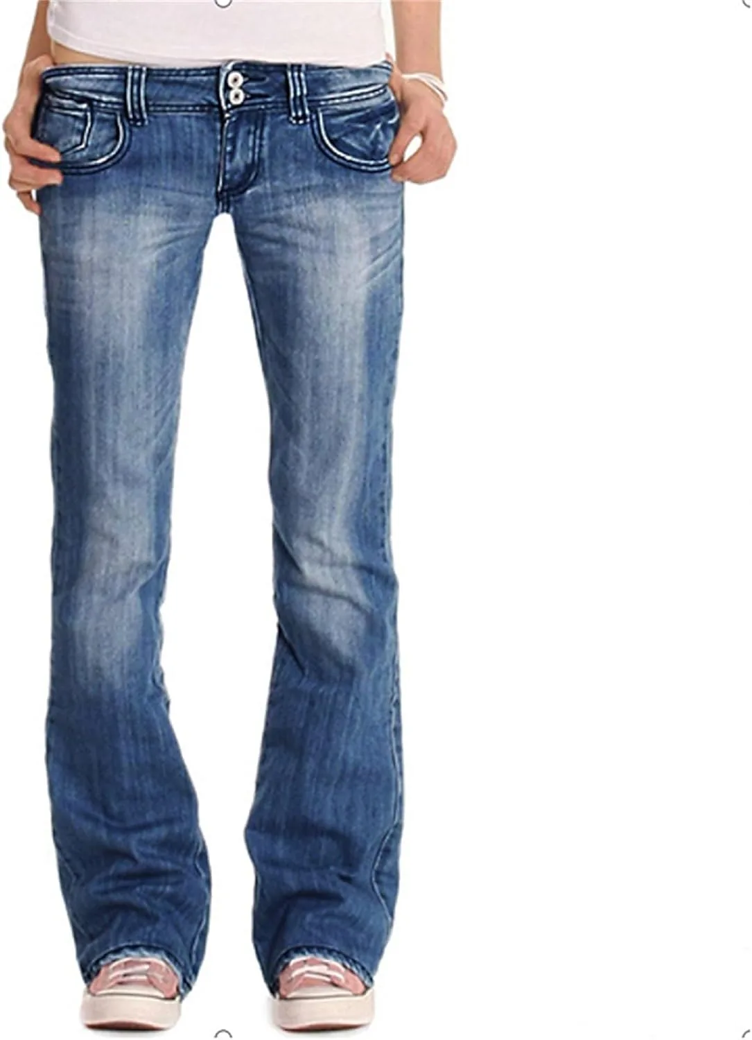 

Женские потертые рваные джинсы Low Rise Slim QOAAIE