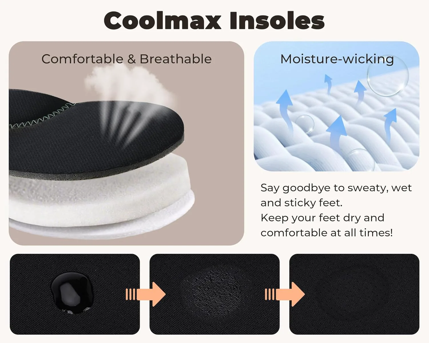 Мужские слипоны-тапочки Coolmax двухцветные, удобные тапочки с эффектом памяти, для дома и улицы, лоферы, тапочки для кемпинга, два стиля | Отвод влаги | Дышащие AWFI, зеленый — фото 3