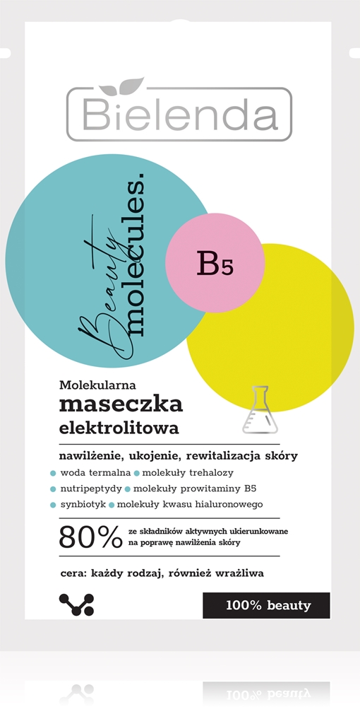 

Увлажняющая маска для лица «Молекулы красоты» с успокаивающим эффектом Bielenda, 8 гр