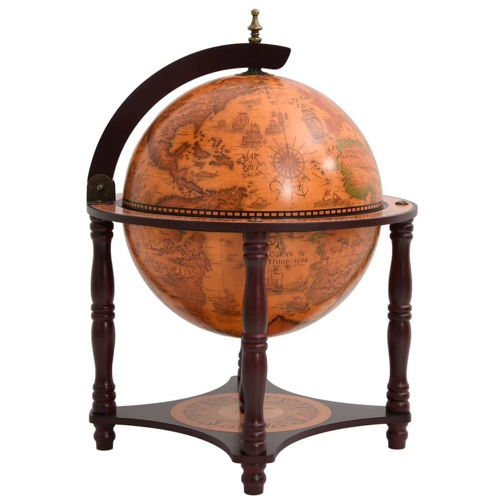 

Глобус-бар коричневого цвета из массива эвкалипта DKD HOME DECOR, черный