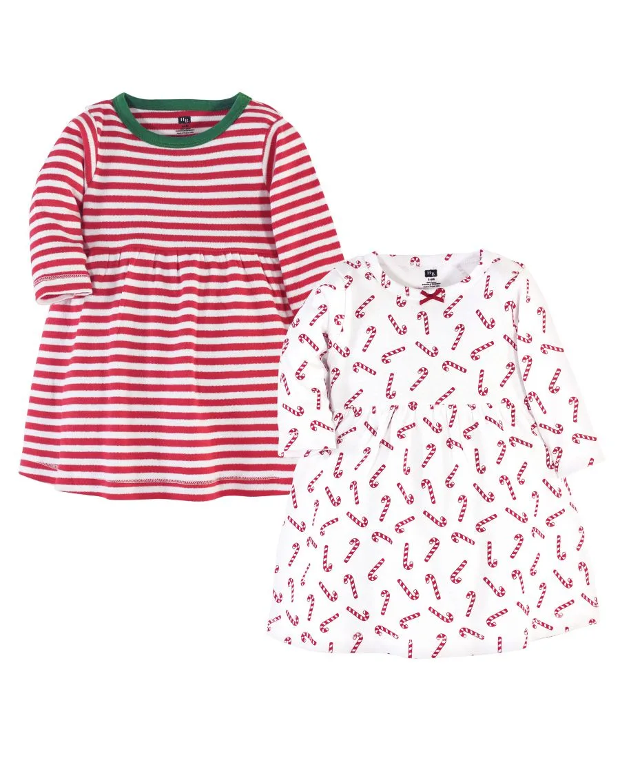 Комплект из двух платьев с длинными рукавами Hudson Baby, Candy Cane