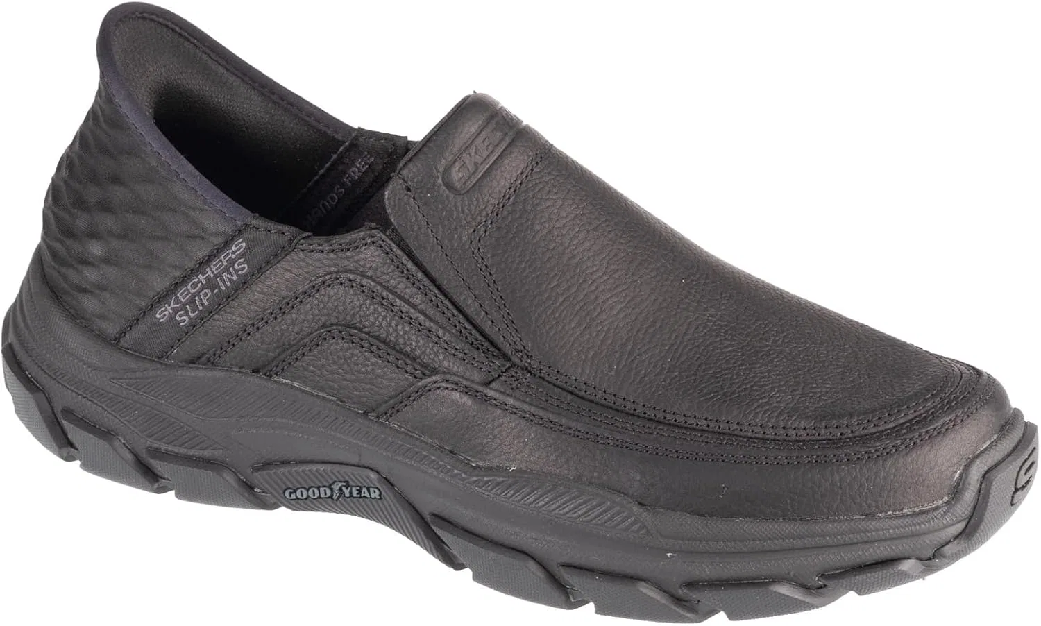 Мужские кроссовки Skechers Slip-Ins Respected - Elgin 204810-BBK, черные, размер 42.5 EU — фото 2