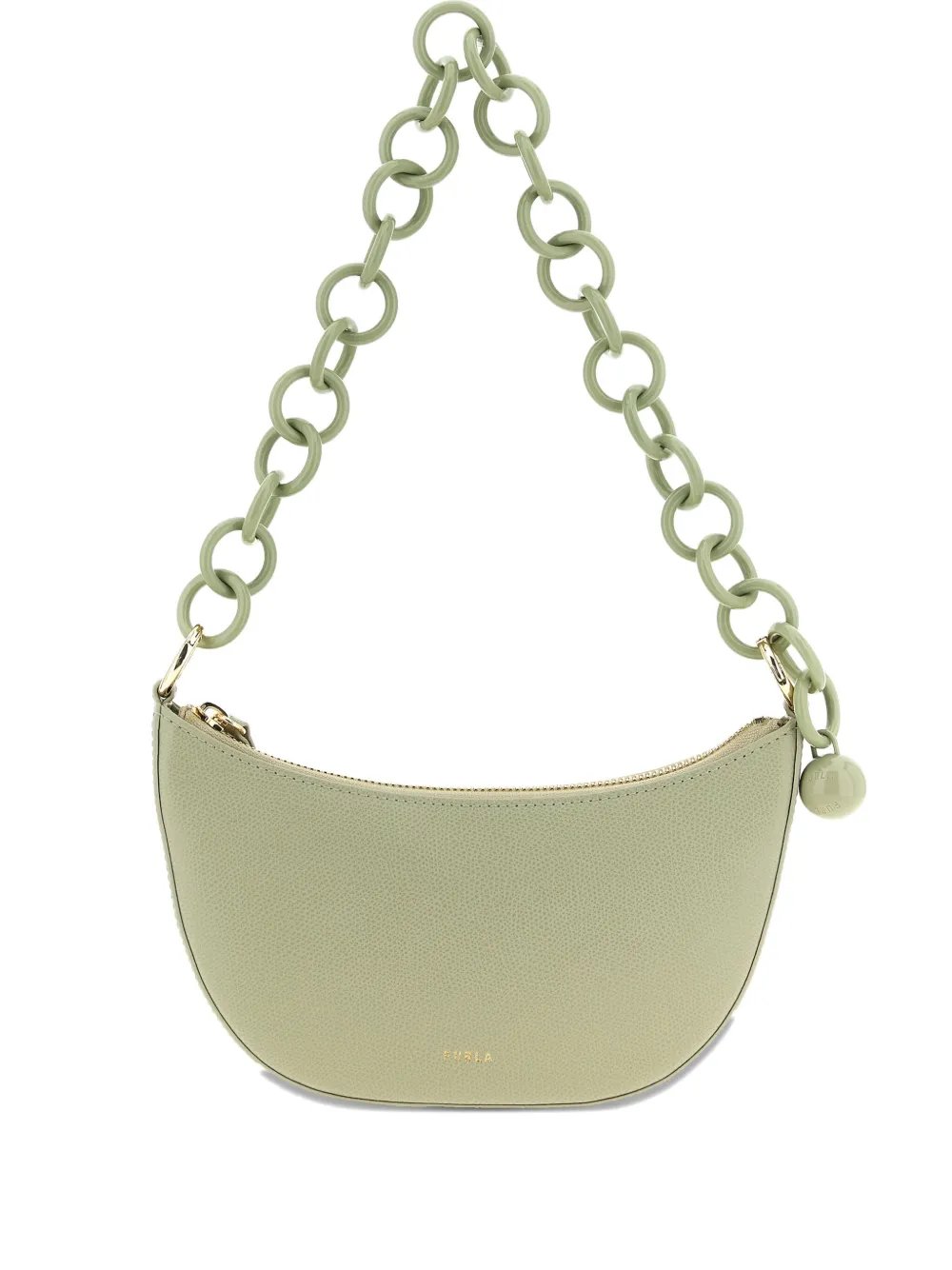

Полукруглая мини-сумка на плечо Furla, зеленый