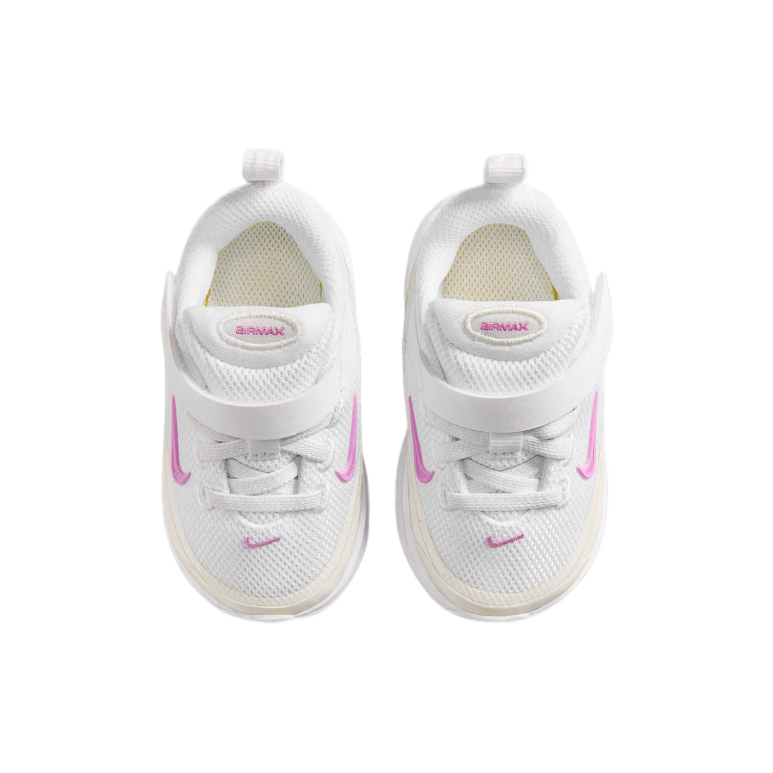 Кроссовки Air Max BIA для малышей, текстиль и искусственная кожа, дышащие, с амортизацией, низкие Nike, белый/fir wood светло-синий серый/светло-розовый — фото 4