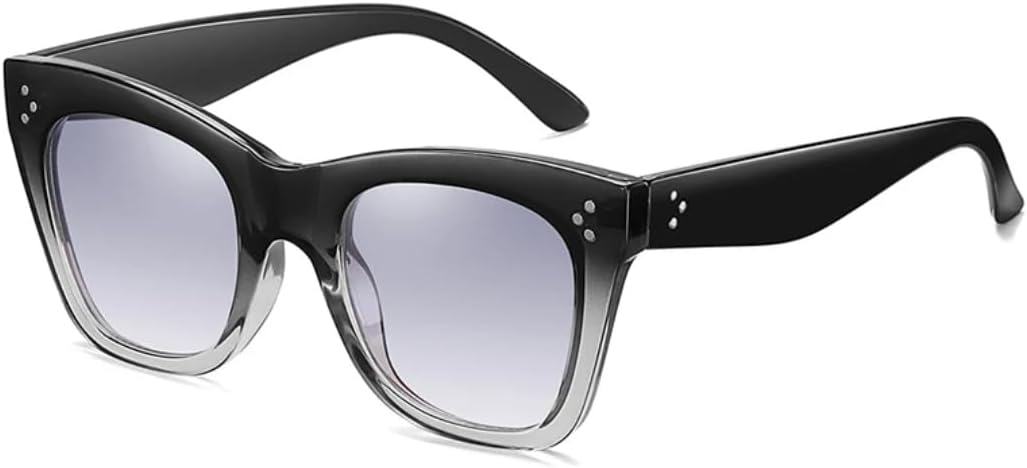 

Солнцезащитные очки с защитой UV400 | «Кошачий глаз» с леопардовым принтом и градиентом | для женщин и мужчин, для занятий спортом на открытом воздухе и вождения DSVIGF, Black Light Gray