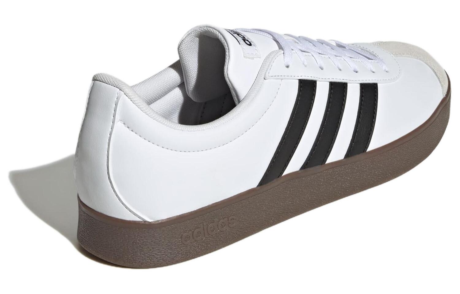 Кроссовки adidas neo Vl Court Skateboarding Shoes Men Low-top White/Black/Gray, белый/черный — фото 4