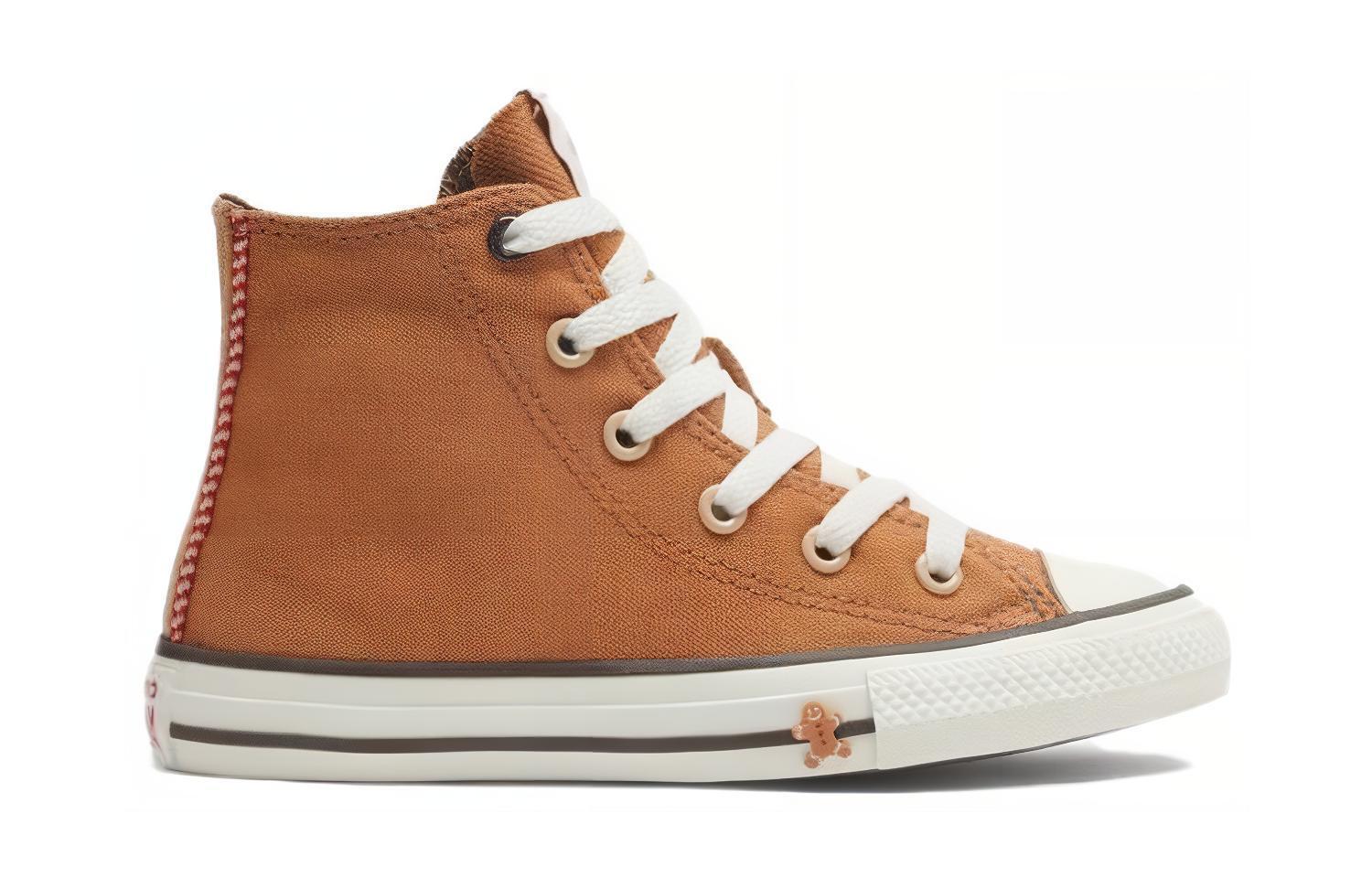 Детские парусиновые туфли All Star GS Converse, коричневый — фото 2