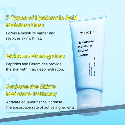 Крем для лица Tia'm — Tiam Hyaluronic Moisture Revive Cream Увлажняющий для сухой кожи — фото 3