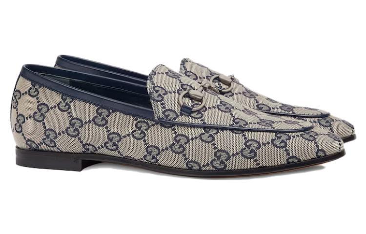 Лоферы Jordaan Blue GG Canvas Gucci — фото 3