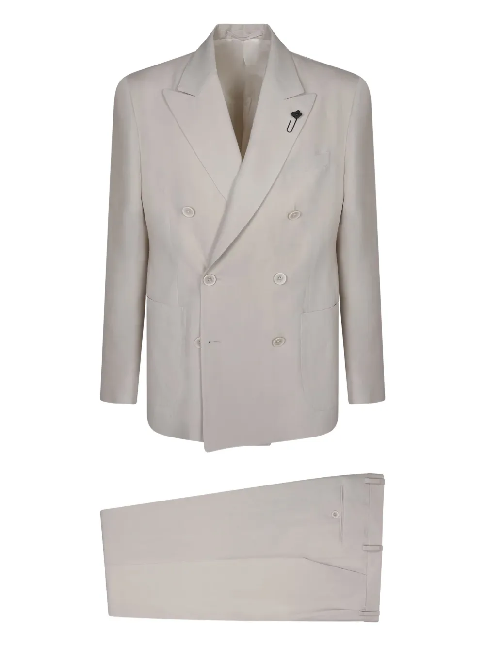 

Двубортный костюм Lardini, нейтральный