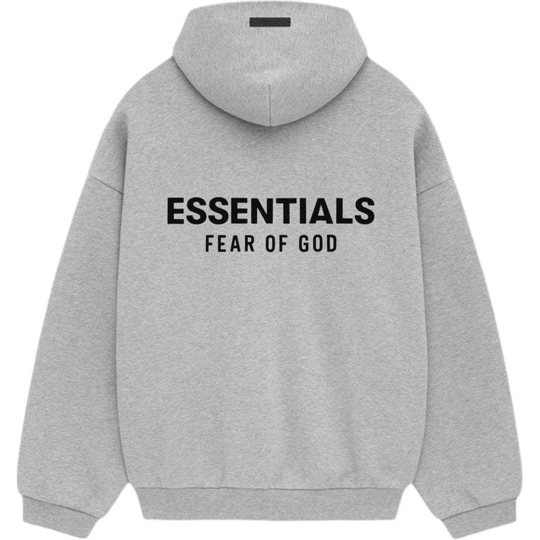 Толстовка с капюшоном из флиса Fear Of God Essentials, светло-дымчато-серый/светло-серый меланж — фото 2