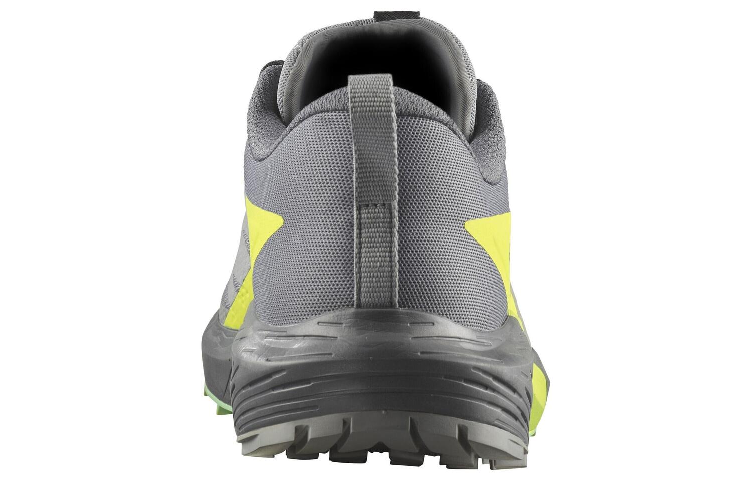 Кроссовки мужские Sense Ride 5 с низким верхом серые/зеленые Salomon — фото 4