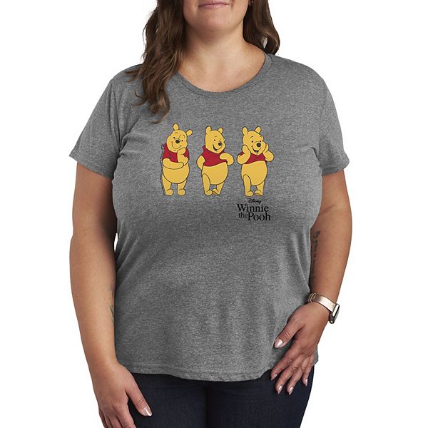 

Футболка с принтом Plus size Winnie the Pooh Disney, Heather Gray