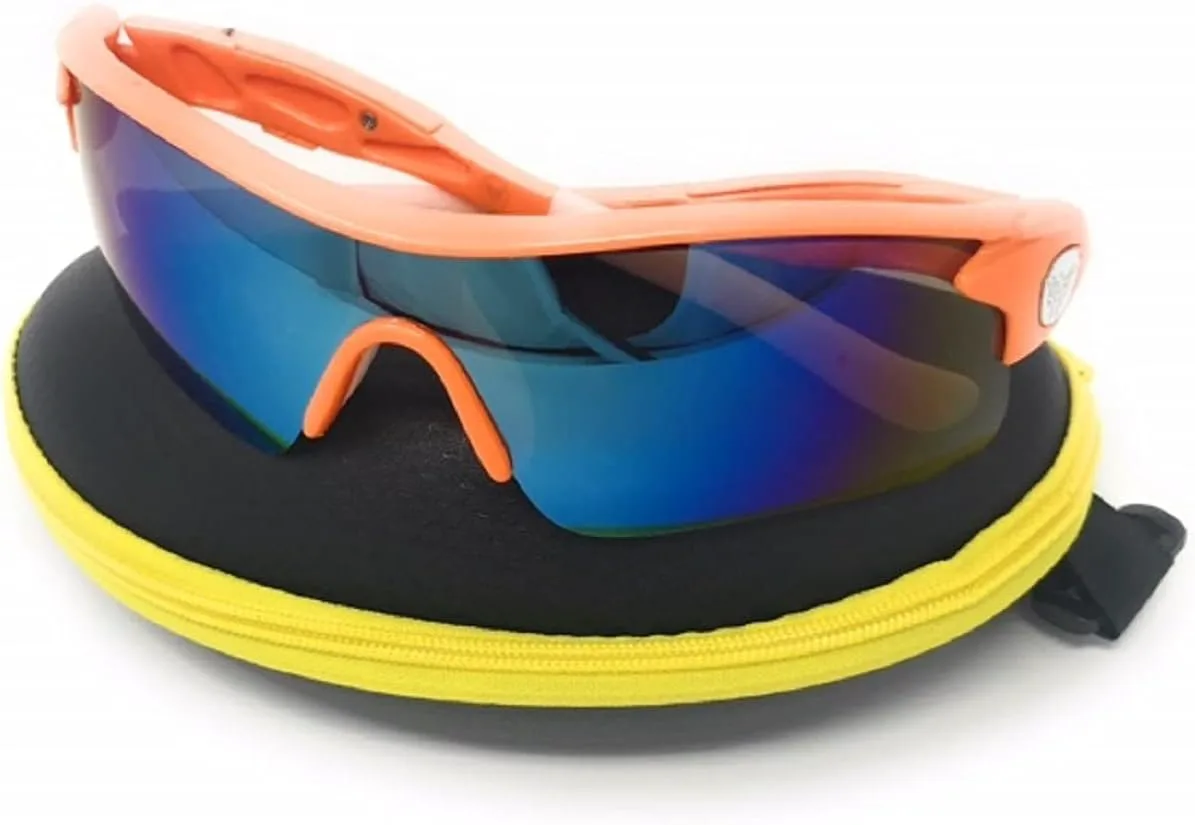 

Поляризованные спортивные солнцезащитные очки для мужчин, женщин и молодежи: для бега, бейсбола, велоспорта, рыбалки, гольфа, мотоцикла. Тактические очки MyUV, Orange